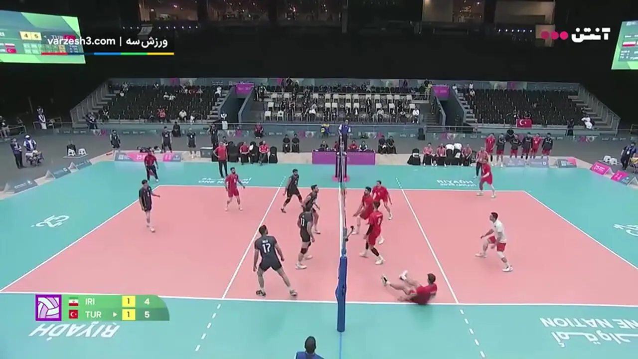 خلاصه بازی والیبال ایران و ترکیه 17 آبان 1404