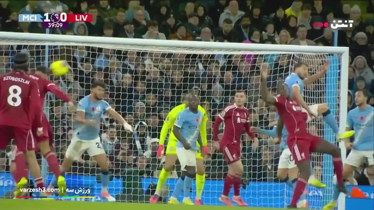 خلاصه بازی منچسترسیتی و لیورپول 18 آبان 1404