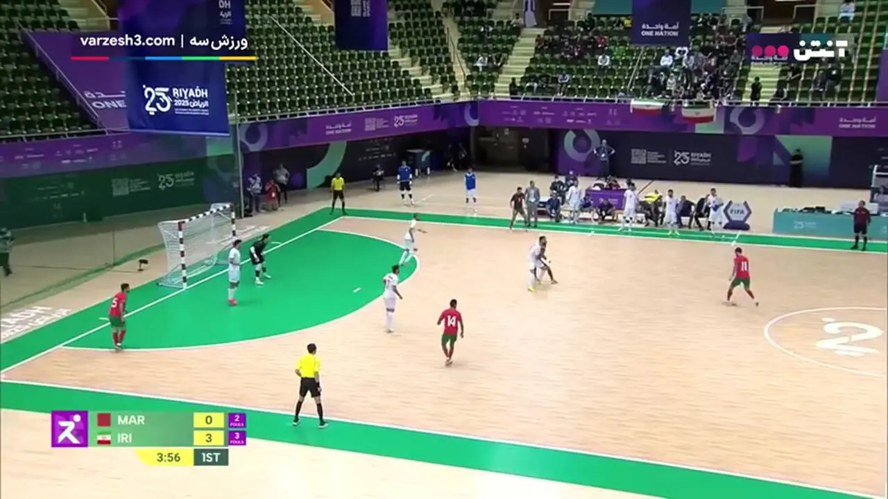 خلاصه بازی فوتسال ایران و مراکش 20 آبان 1404