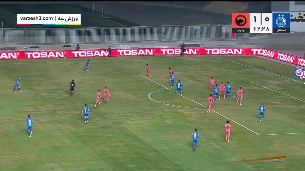 خلاصه بازی فوتبال استقلال و پادیاب خلخال 30 آبان 1404
