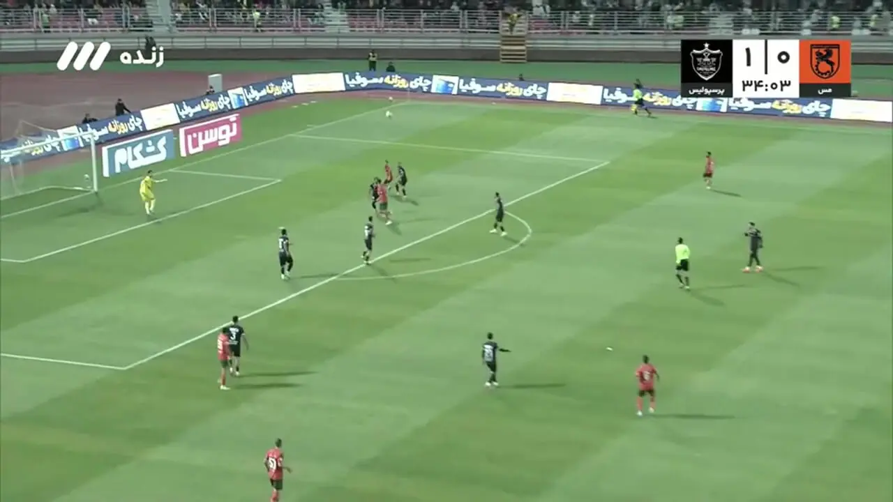 خلاصه بازی پرسپولیس و مس رفسنجان 5 دی 1404